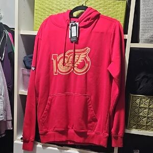 Unisex Size Medium 100 Detroit  Red wings Gold And Red Graphic Hoodie NWT